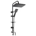 Black Shower Set, Overhead Sprinkler Shower Set